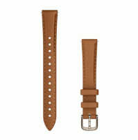 Lily 2 Bands - 14 mm - Tan leather, cream gold hardware - 010-13302-20 - Garmin